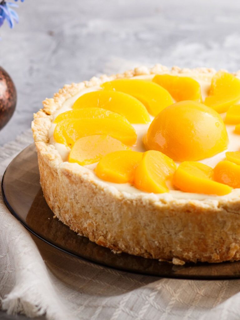 Baked Peach Cheesecake