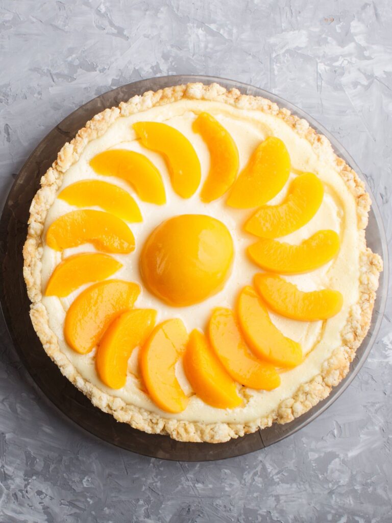 Baked Peach Cheesecake