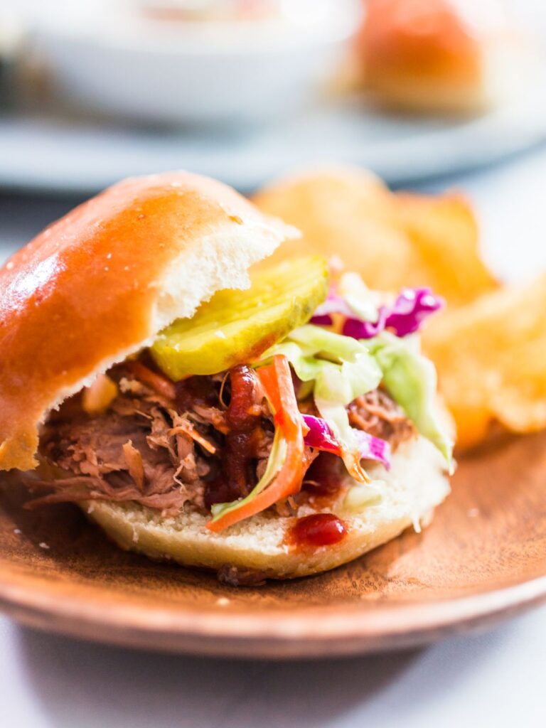 High Protein Pulled Pork Sliders