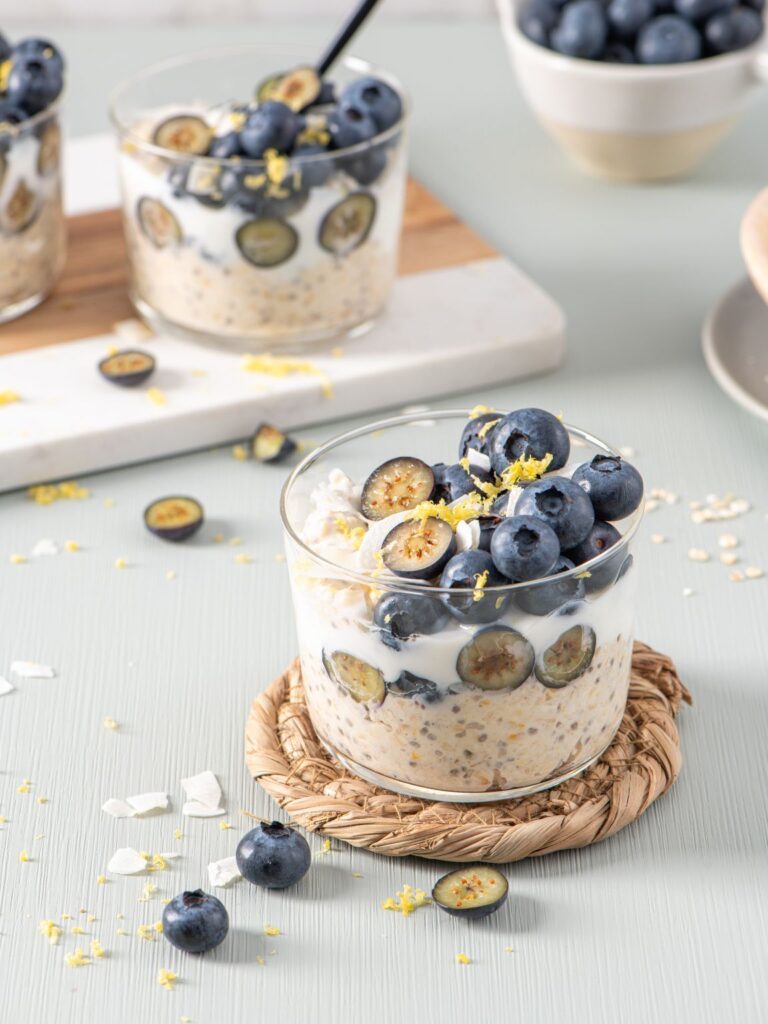 Blueberry Chia Overnight Oats