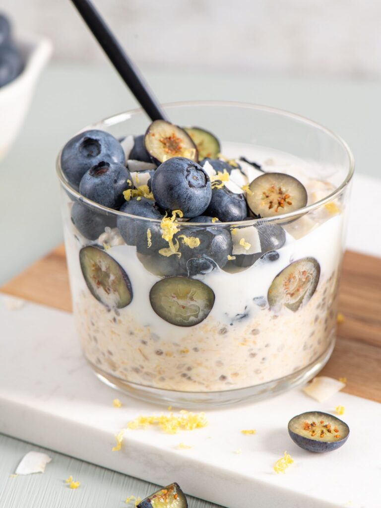 Blueberry Chia Overnight Oats