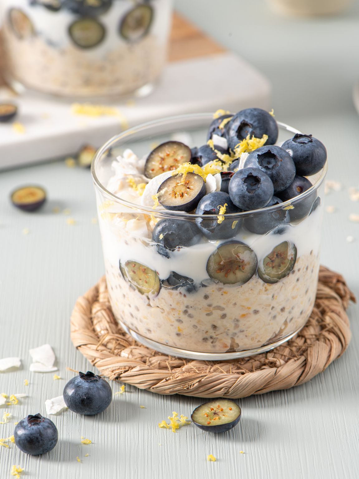 Blueberry Chia Overnight Oats