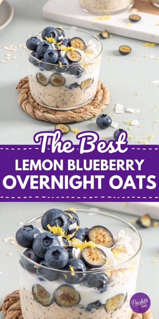 Blueberry Chia Overnight Oats Recipe