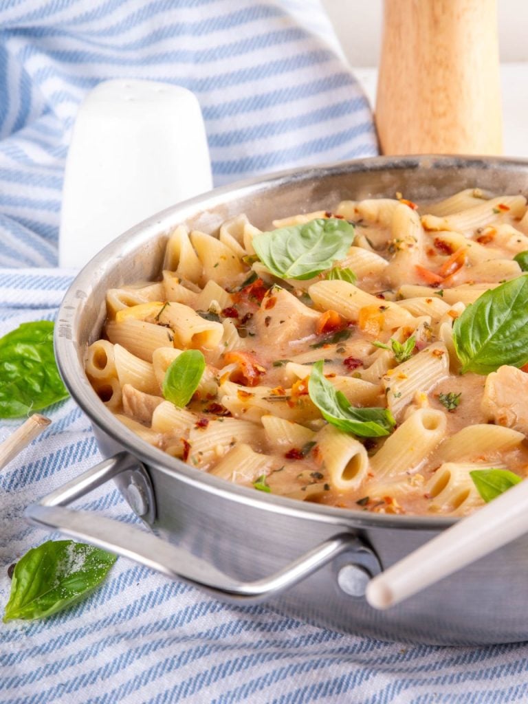 Creamy Cottage Cheese Chicken Pasta