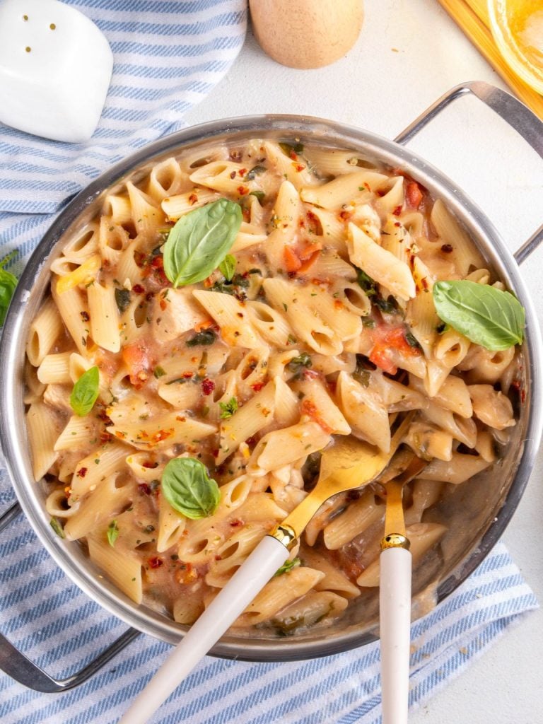 Creamy Cottage Cheese Chicken Pasta