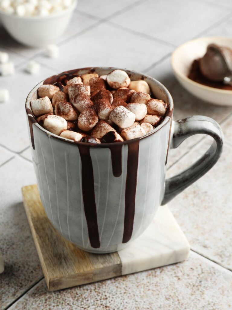 Creamy Hot Cocoa with Marshmallow Mountain