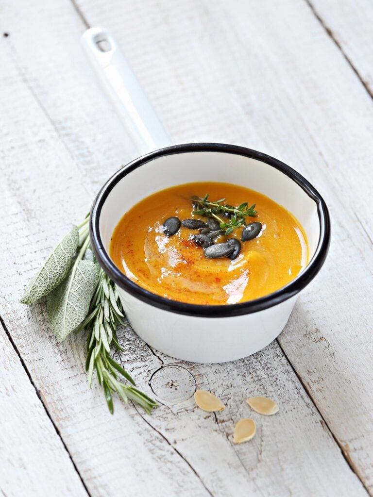 Creamy Pumpkin Cottage Cheese Soup