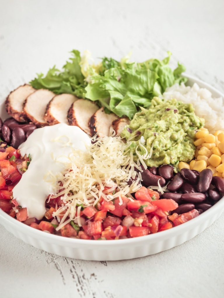 Creamy Salsa Chicken Burrito Bowls