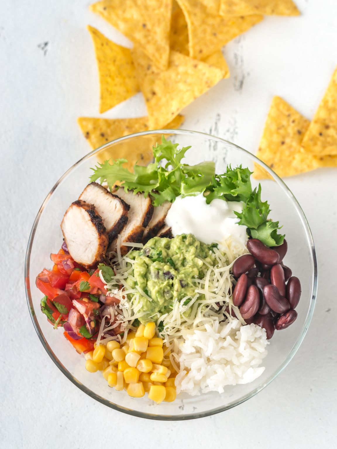 Creamy Salsa Chicken Burrito Bowls