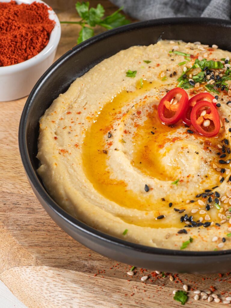 Easy Spicy Sesame Hummus