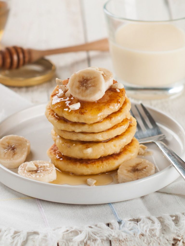 Flourless Cottage Cheese Banana Pancakes
