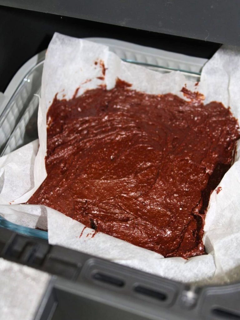 Fudgy Healthy Brownies in the Air Fryer