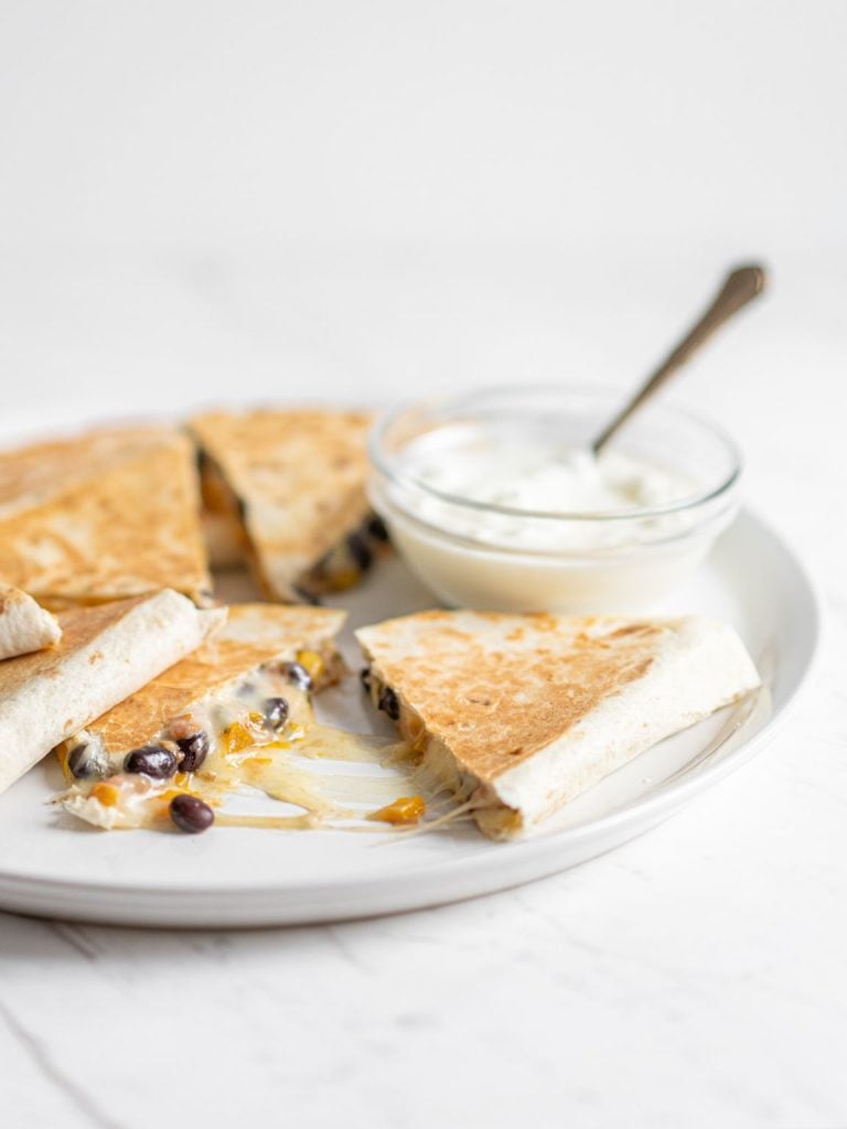 Healthy Black Bean Quesadillas