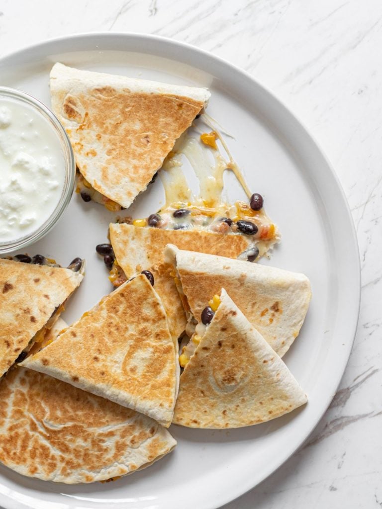 Healthy Black Bean Quesadillas