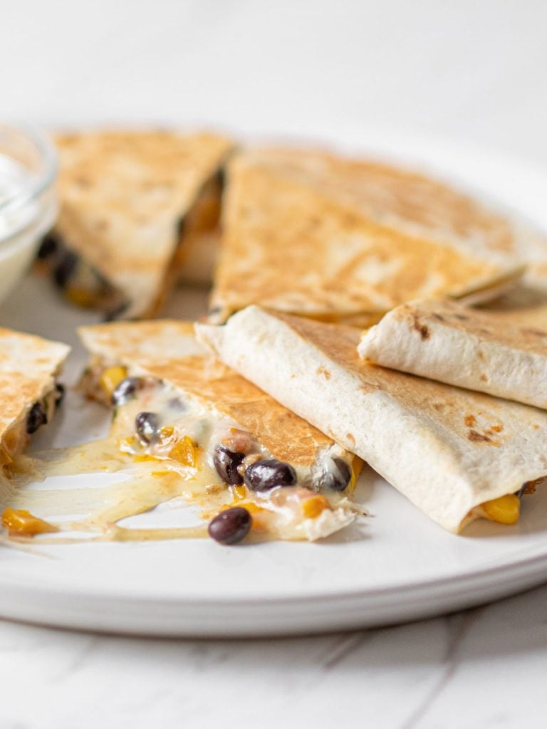 Healthy Black Bean Quesadillas