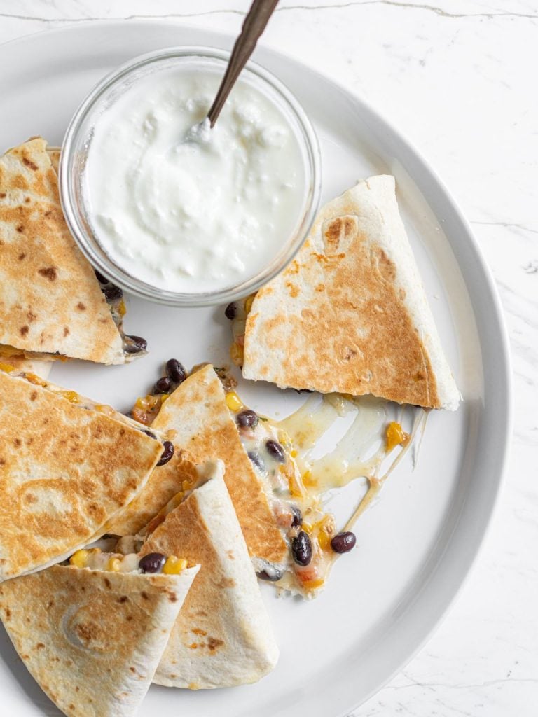 Healthy Black Bean Quesadillas