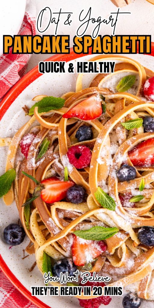 Healthy Fruit Pancake Spaghetti Recipe