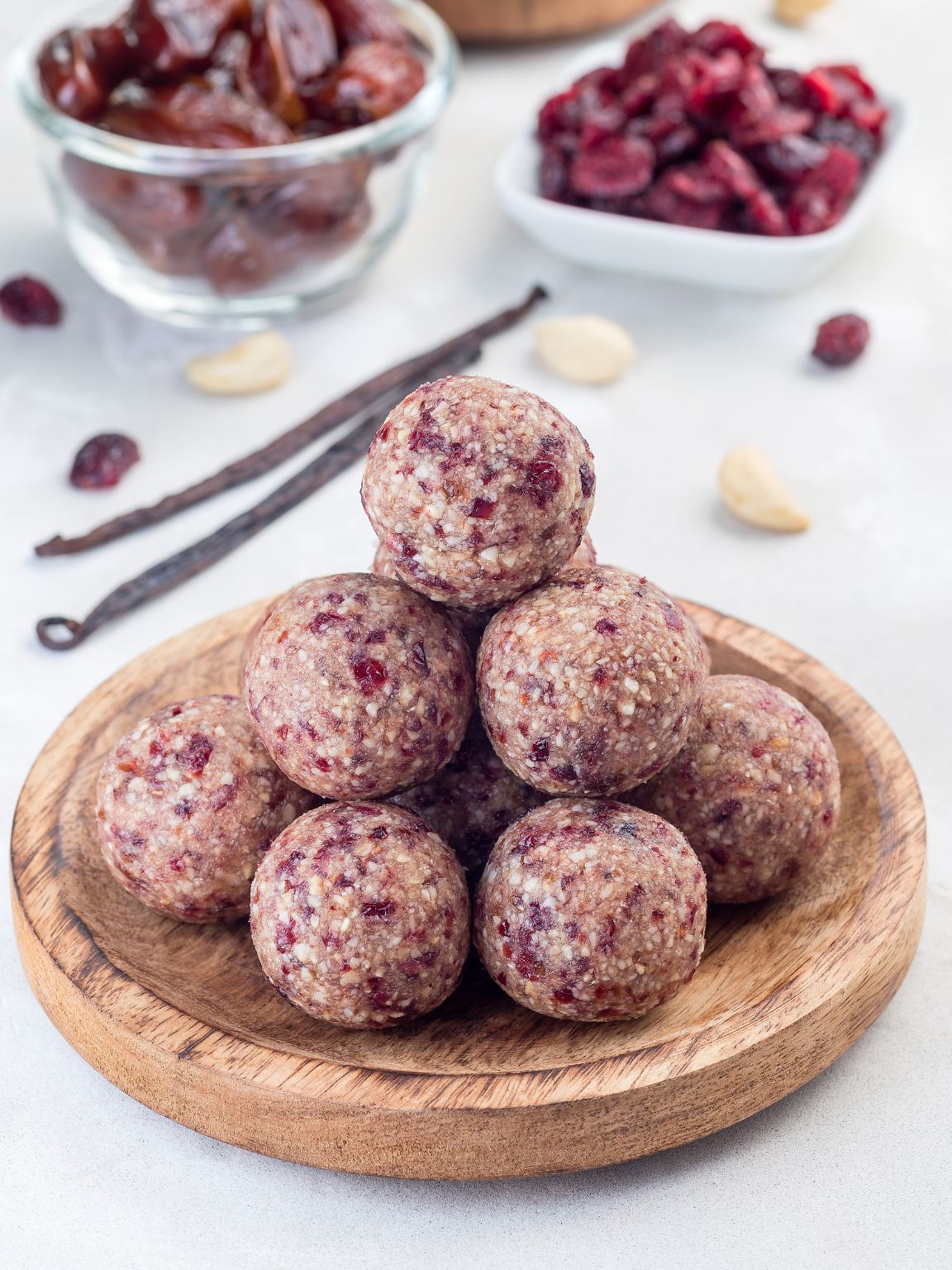 No-Bake Cranberry Energy Balls