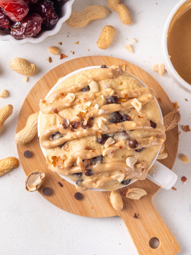 Peanut Butter Chocolate Chip Mug Cake