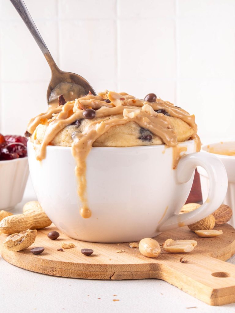 Peanut Butter Chocolate Chip Mug Cake