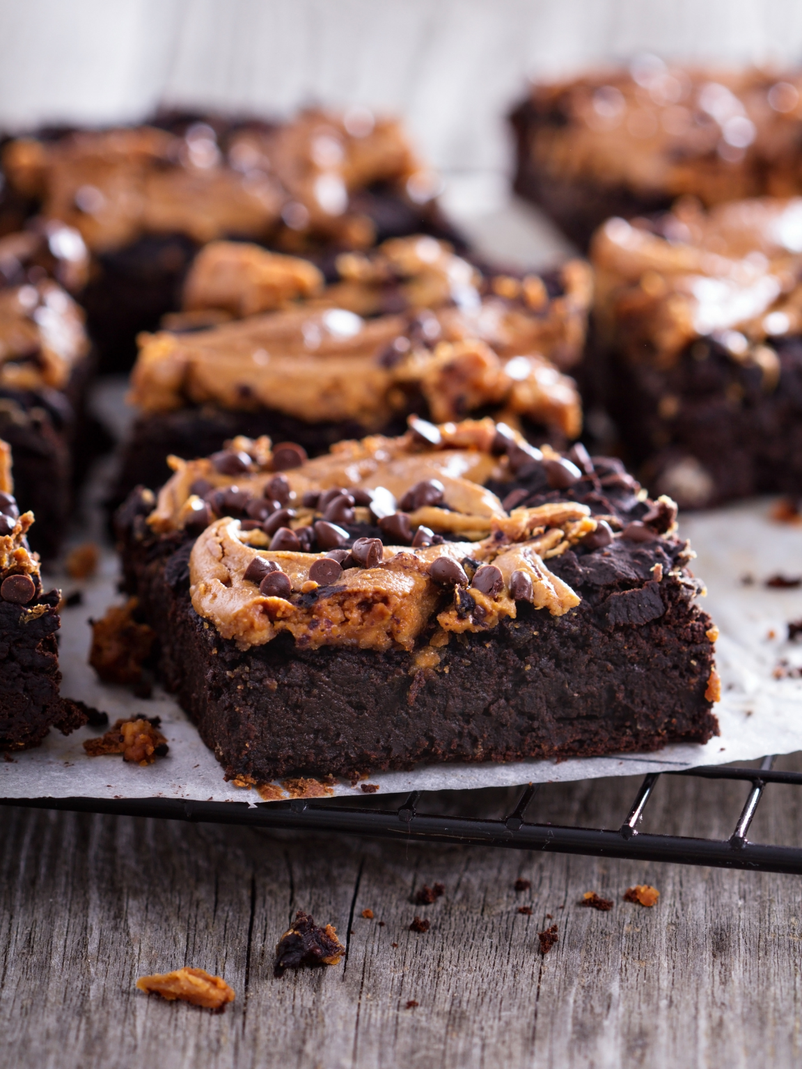 Peanut Butter Swirl Brownies