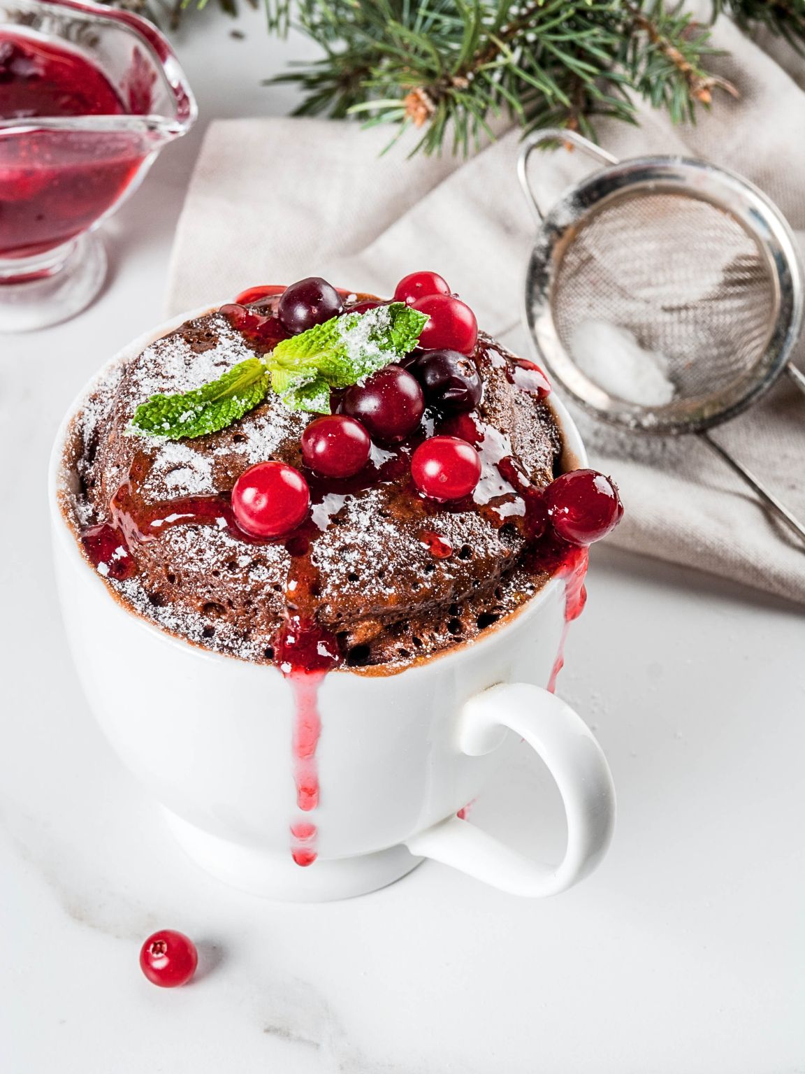 Baubles Chocolate Mug Cake