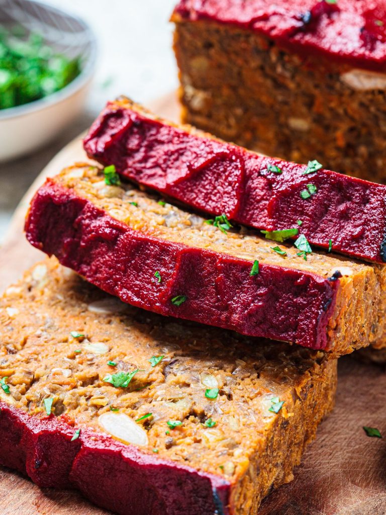 Festive Vegan Lentil Loaf