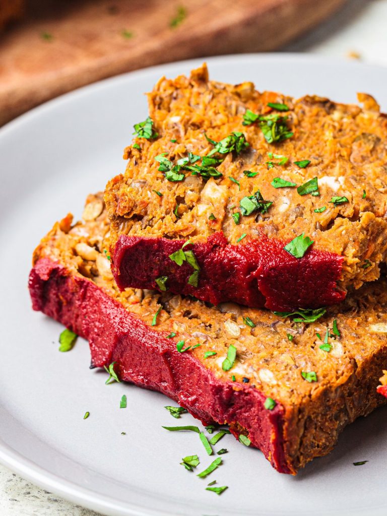 Festive Vegan Lentil Loaf