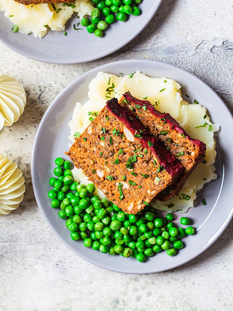 Festive Vegan Lentil Loaf