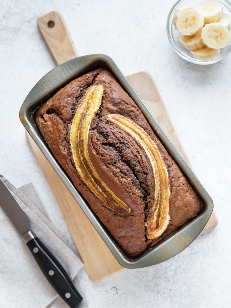 High Protein Chocolate Banana Bread (with Cottage Cheese)