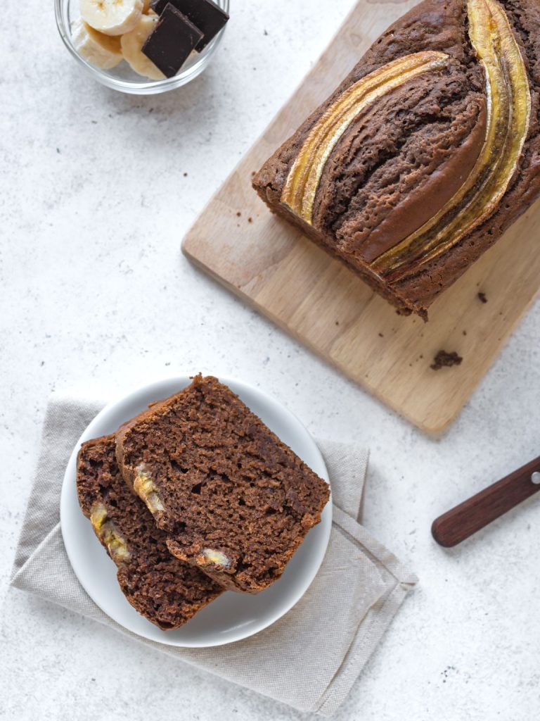 High Protein Chocolate Banana Bread (with Cottage Cheese)