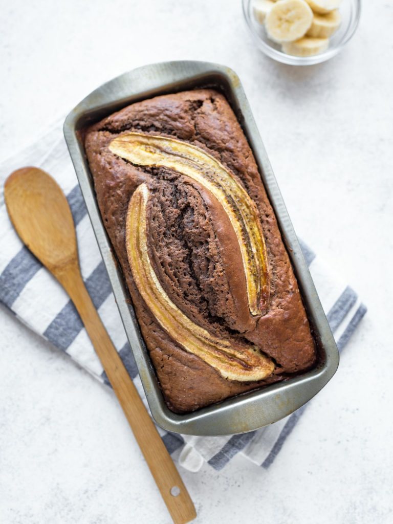High Protein Chocolate Banana Bread (with Cottage Cheese)