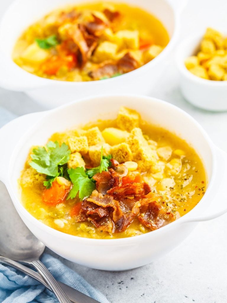 High Protein Split Pea Soup