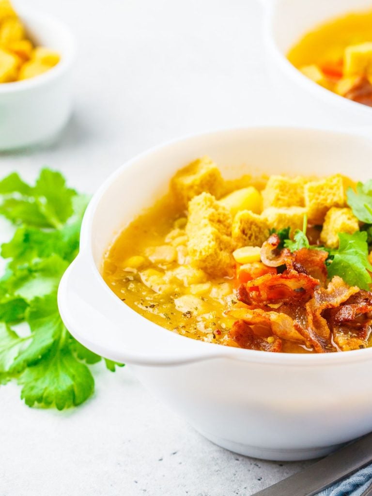 High Protein Split Pea Soup