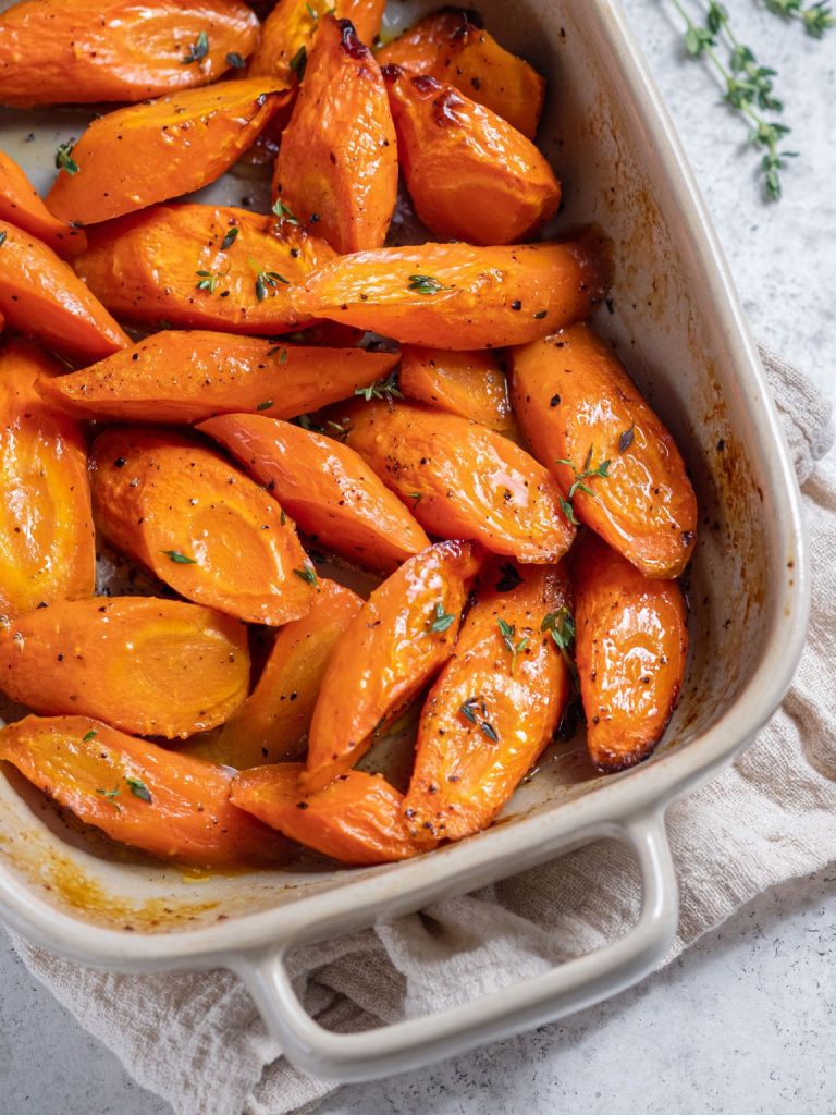 Honey Vanilla Glazed Roasted Carrots