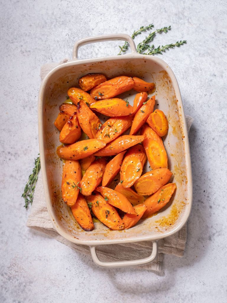 Honey Vanilla Glazed Roasted Carrots