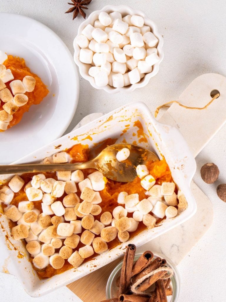Sweet Potato Casserole with Marshmallows