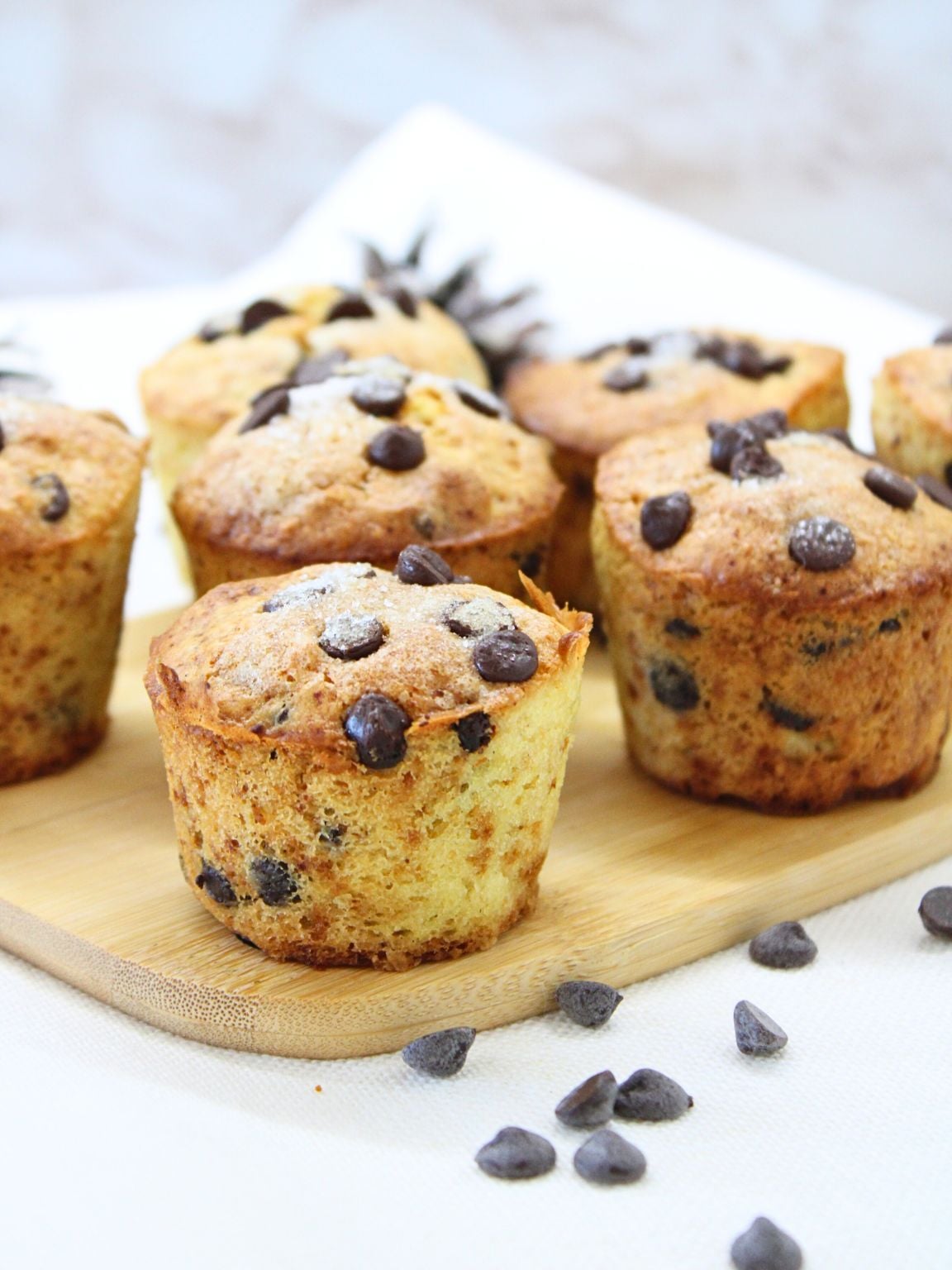 3-Ingredient Chocolate Chip Muffins