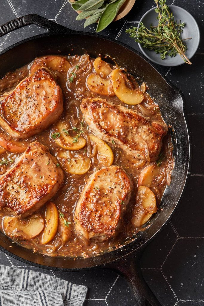 Apple Butter Pork Chops
