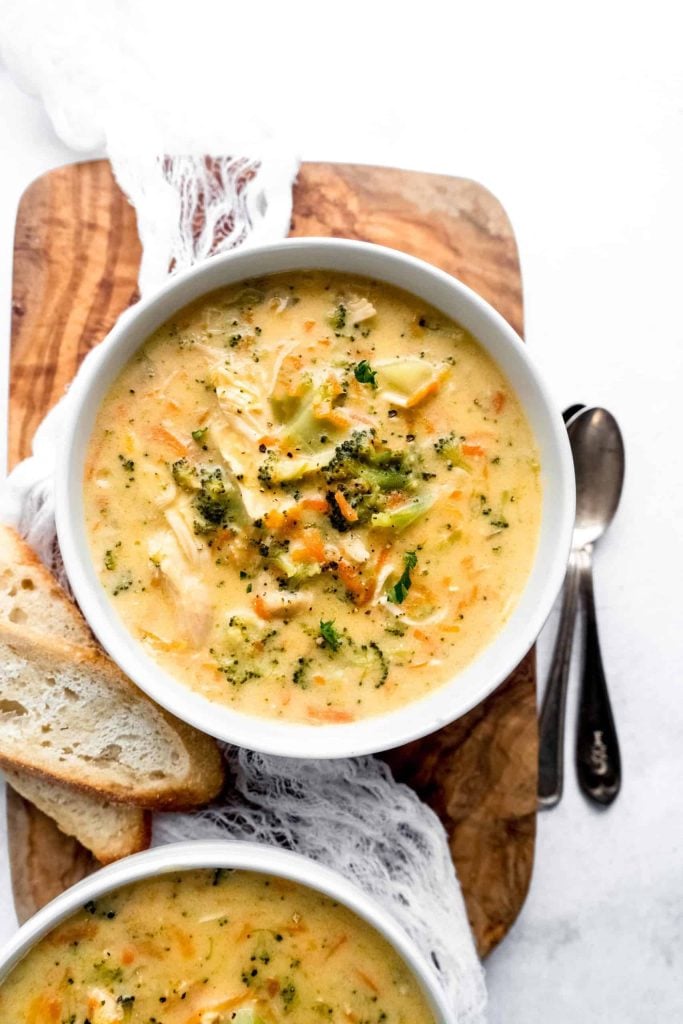 Broccoli Cheddar Chicken Soup Recipe