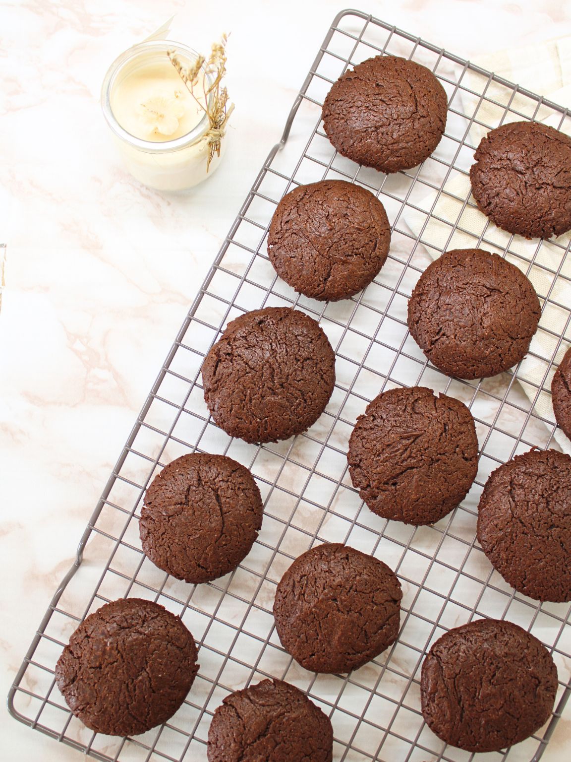 Brownie Sandwich Cookies with Chocolate Mousse