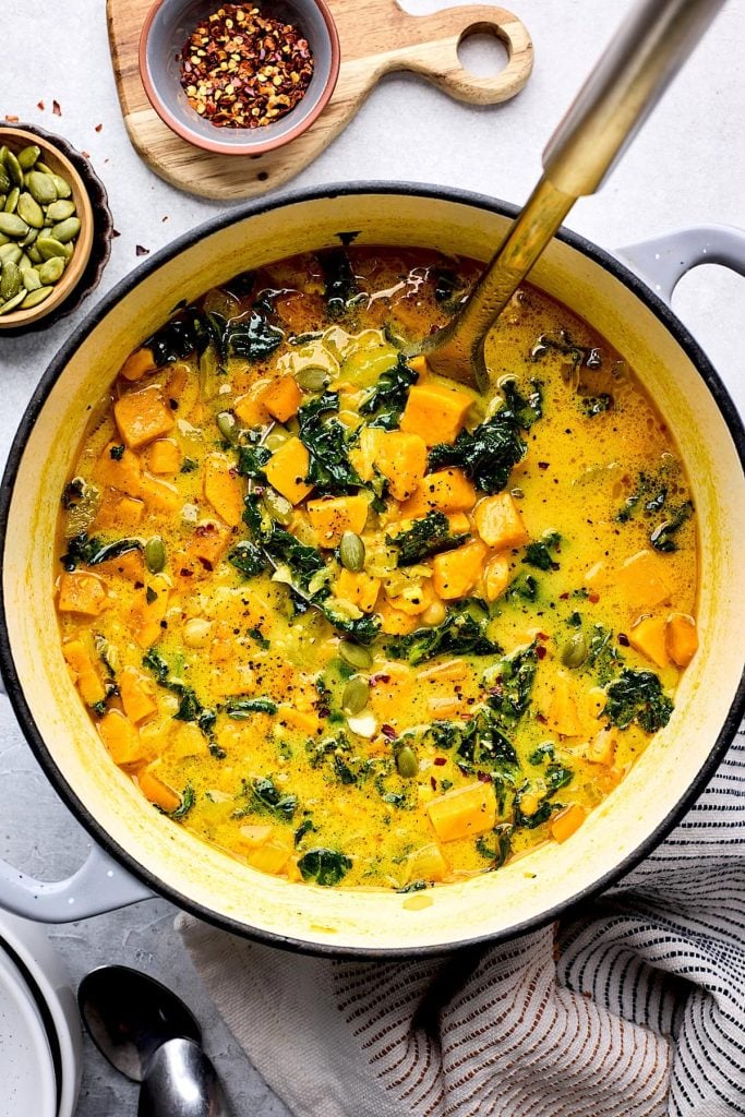 Creamy Coconut Ginger Sweet Potato Soup