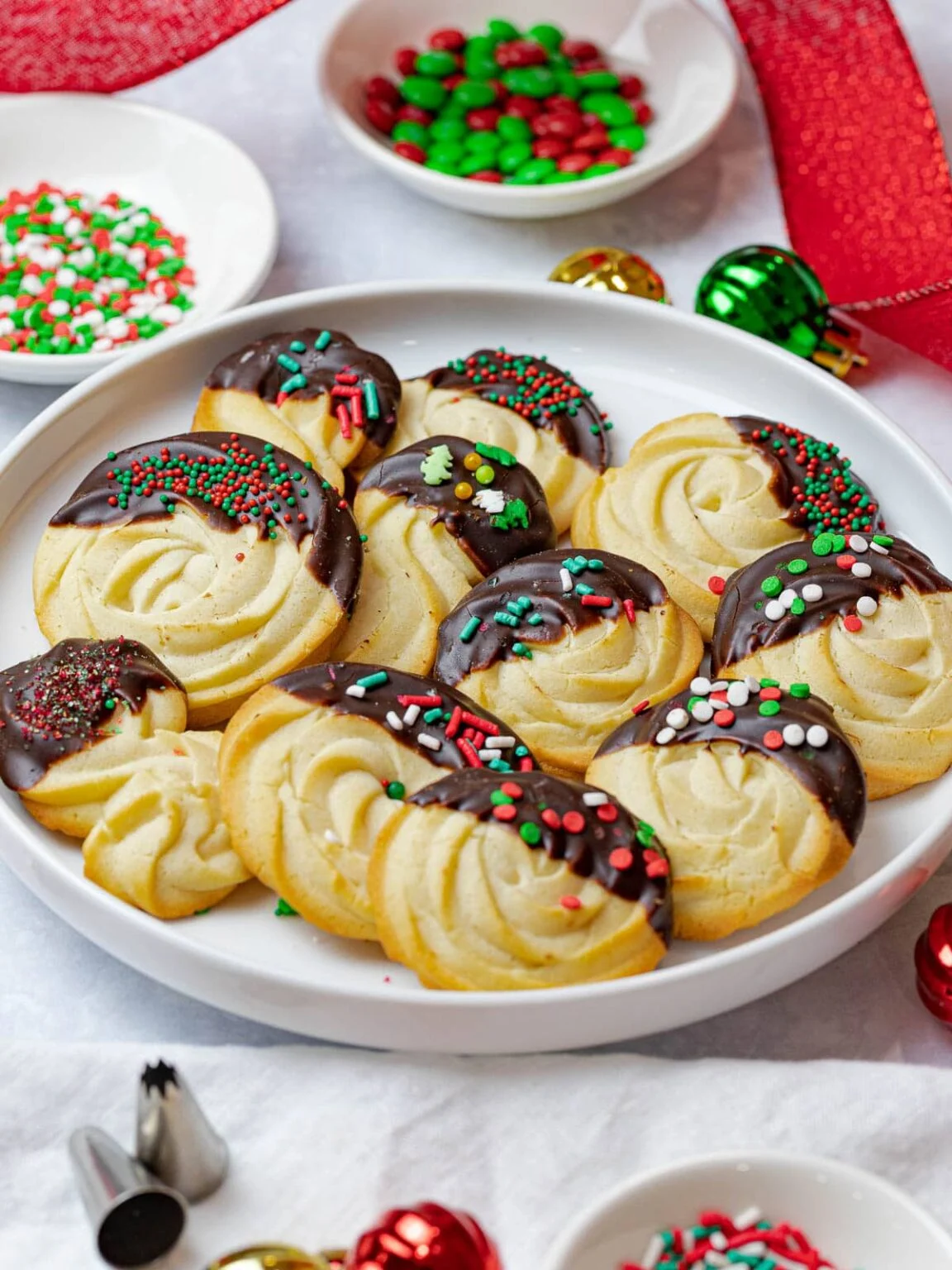 Easy Christmas Butter Cookies by Drive Me Hungry