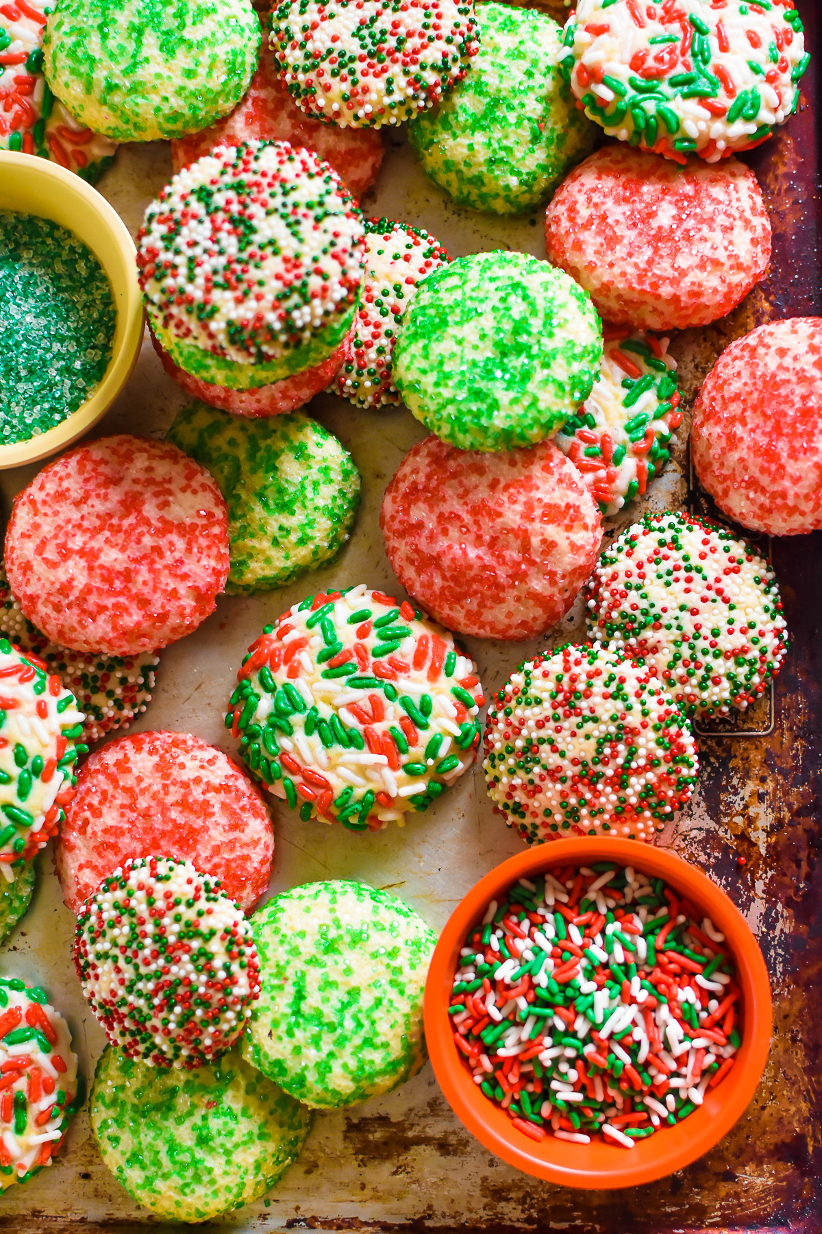 Easy Christmas Sprinkle Cookies