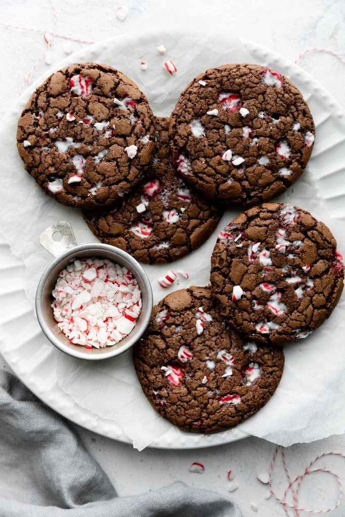 Easy Gluten-Free Peppermint Brownie Cookies