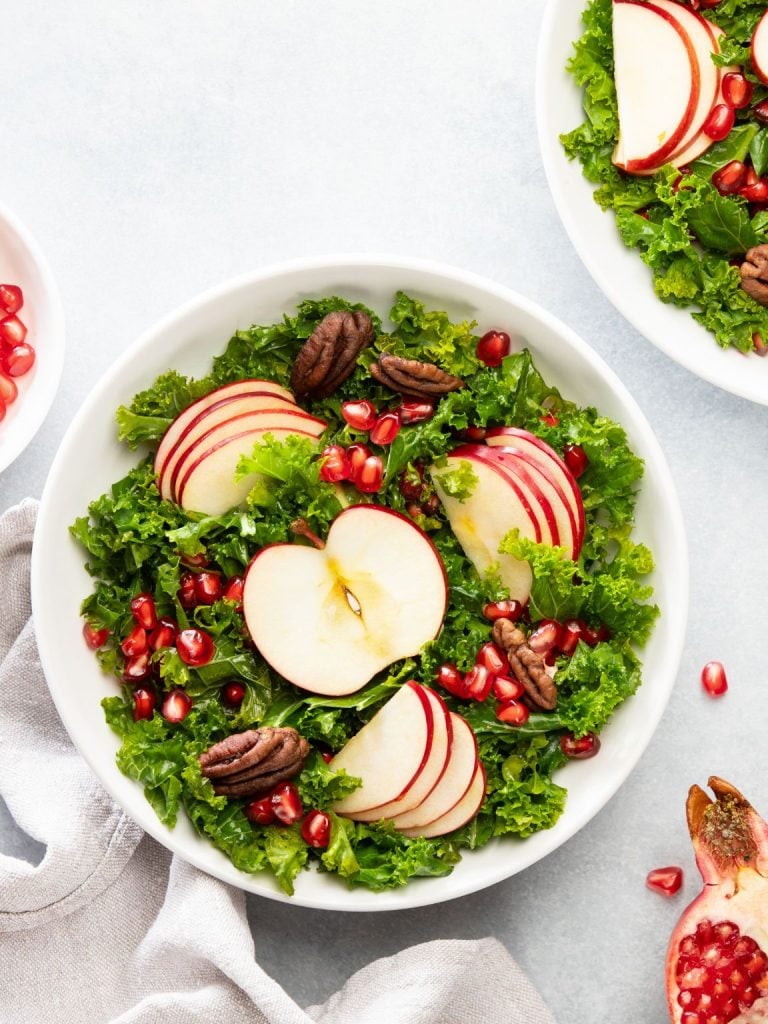 Easy Kale Pomegranate Salad