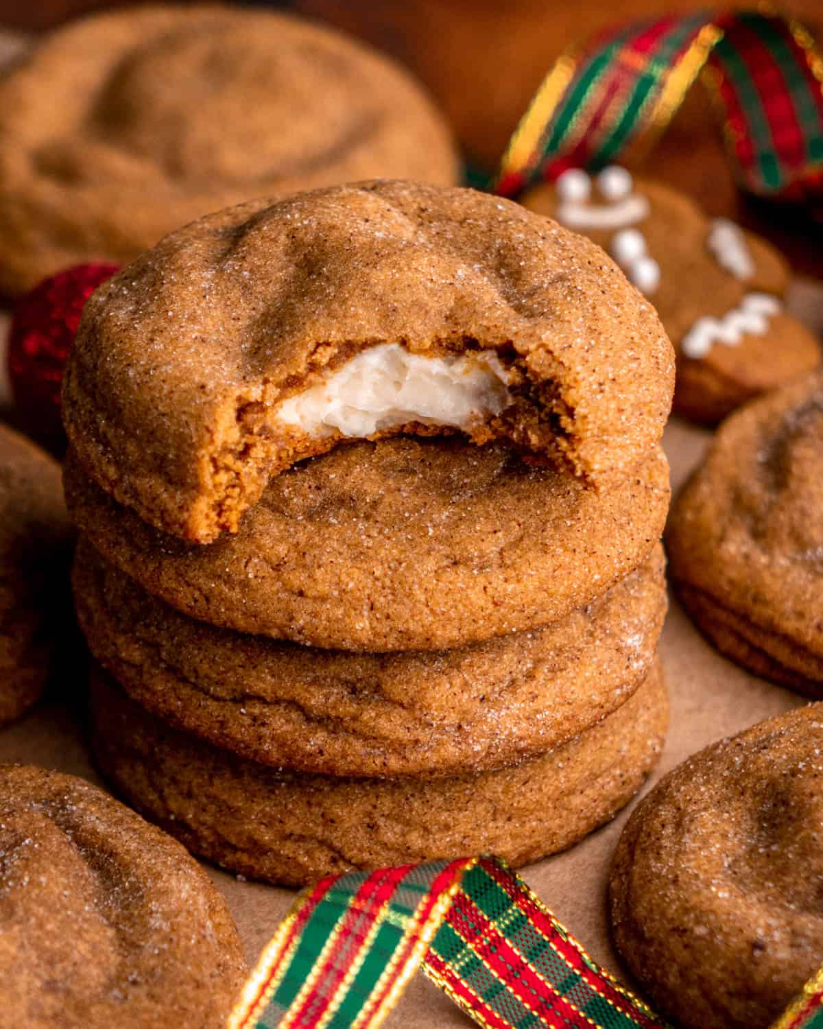 Gingerbread Cheesecake Cookies