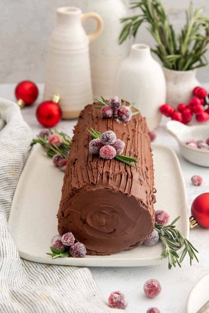 Gluten-Free Chocolate Yule Log