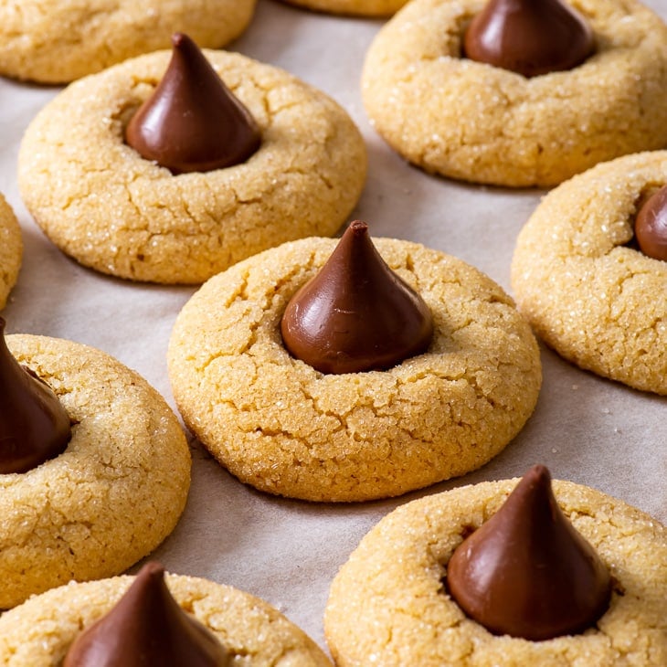 Gluten Free Peanut Butter Blossom Cookies