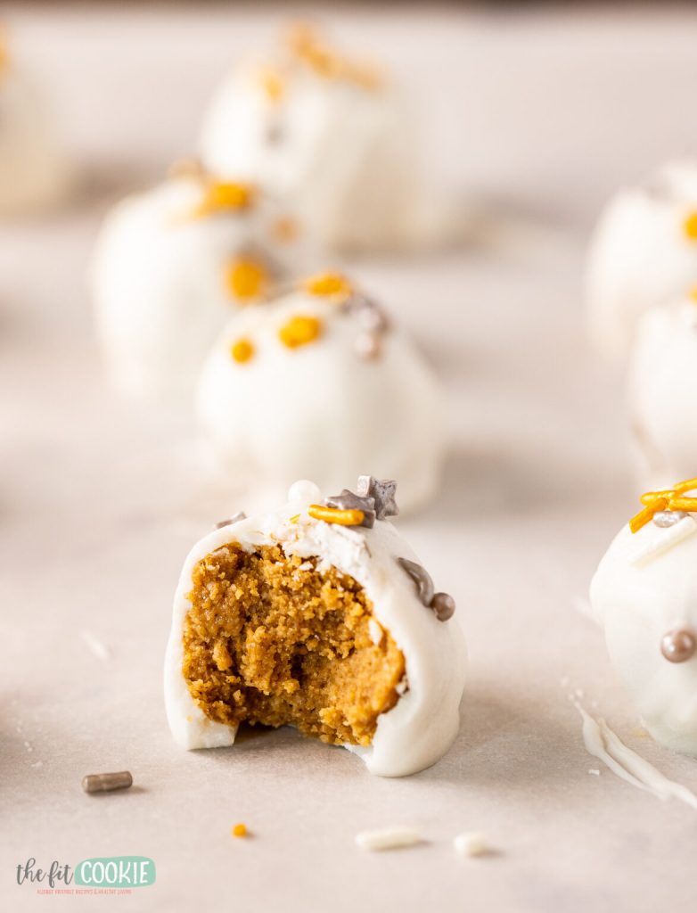 Gluten-Free White Chocolate Gingerbread Oreo Truffles
